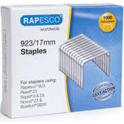 RAPESCO GRAPAS 923/17mm 100-140H 1.000-PACK 1240